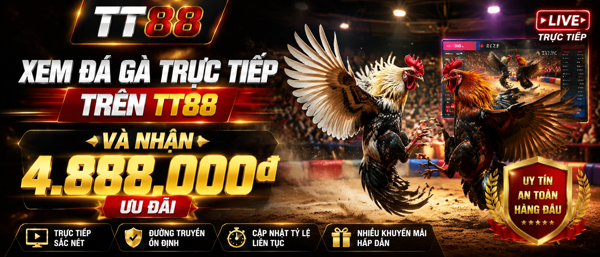 Đá Gà Campuchia trên TT88