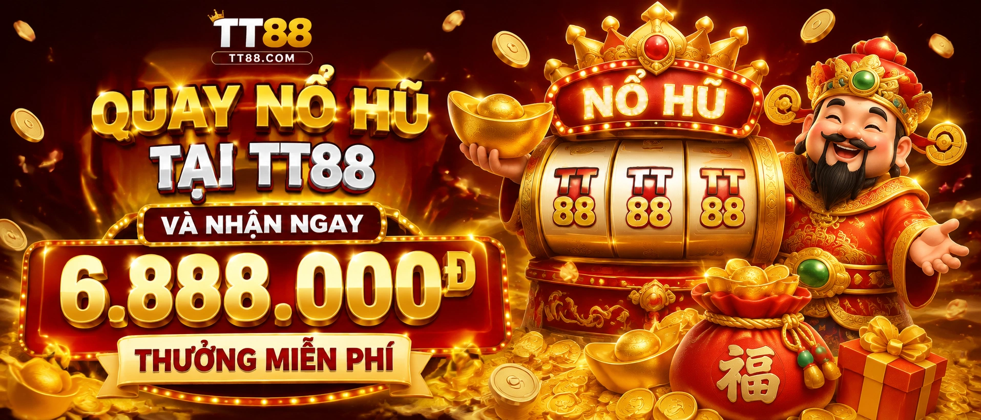 Màn hình TT88 Nổ Hũ với danh sách game và khu ưu đãi