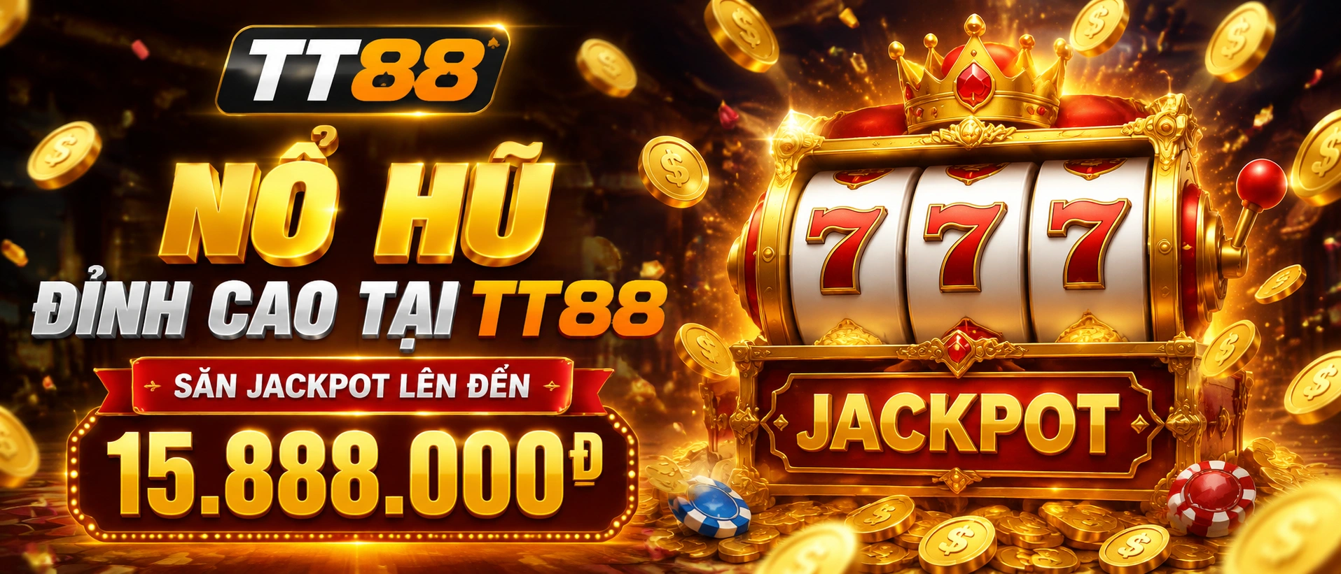 Ảnh giao diện TT88 Nổ Hũ với bố cục card và banner ưu đãi