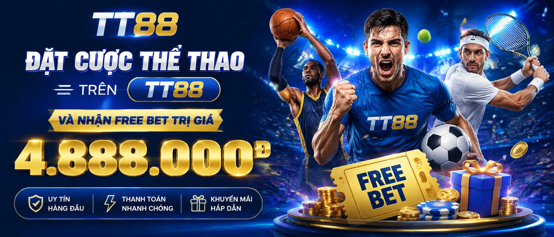 Không gian thể thao TT88 với giao diện xem trận và theo dõi kèo