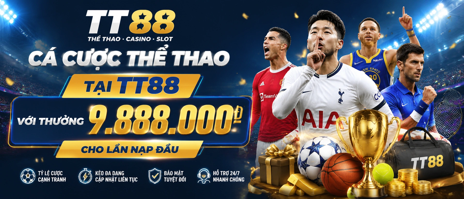 Hình ảnh giải đấu bóng đá và khu vực theo dõi đội bóng trên TT88