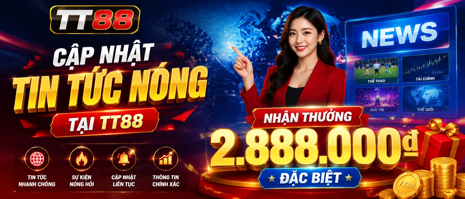 Ảnh tin tức TT88 mở tin trước phiên với giao diện hiện đại