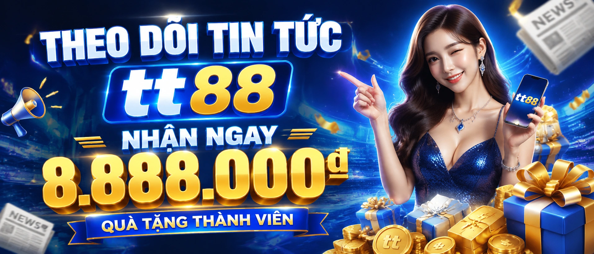 Ảnh cập nhật tin tức TT88 trước phiên với bố cục hiện đại