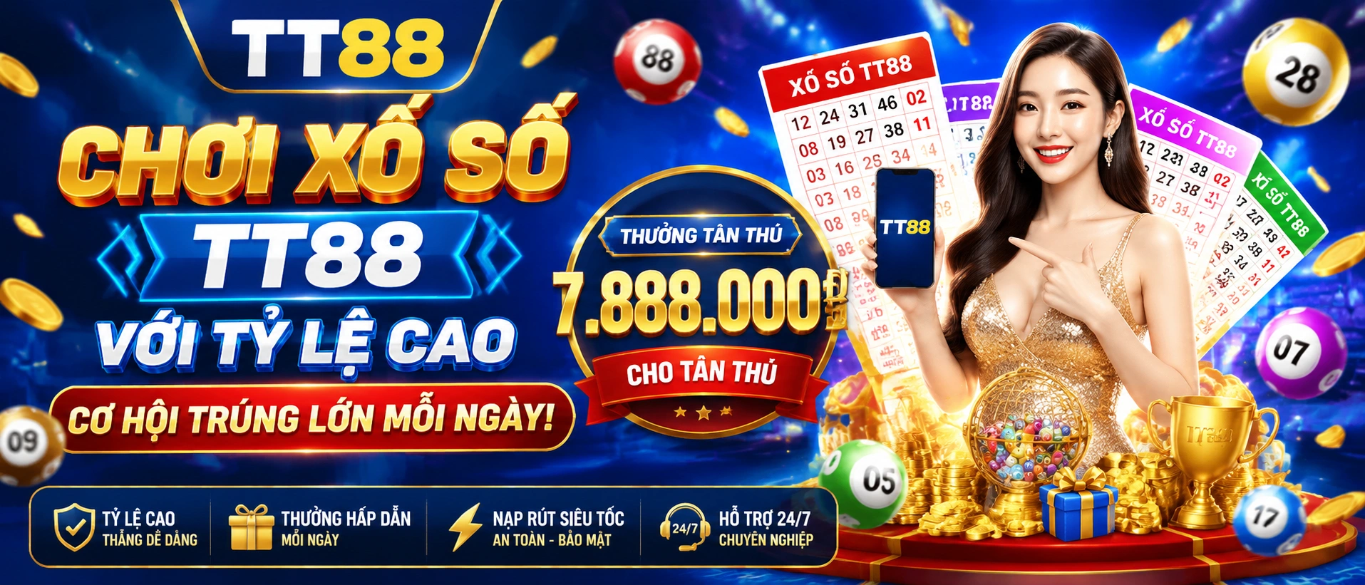 Người dùng xem xổ số trên điện thoại với giao diện tối ưu di động
